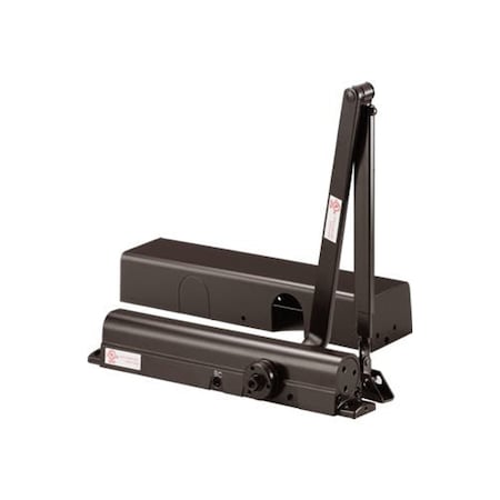 Delaney Hardware Medium Duty to Heavy-Duty Grade1 Cast Iron Body Duro Bronze Finish Commercial Door Closer 606711